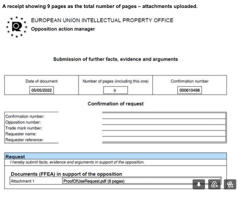 EUIPO guidance on annexes