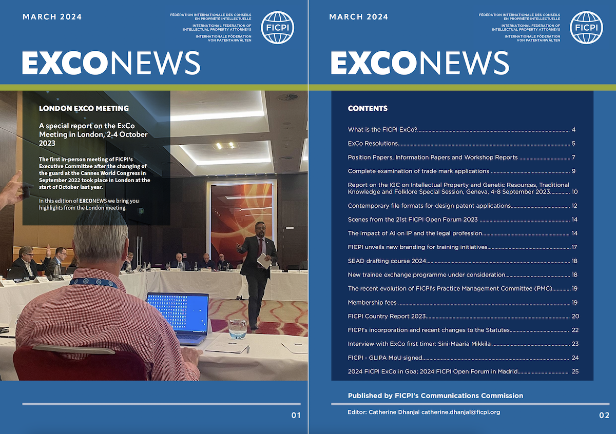 EXCO News March 2024 contents cover