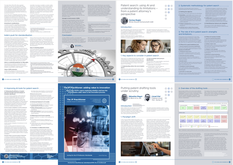 FICPI Journal Issue 3 article samples