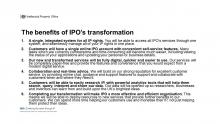 IPO Transformation Benefits